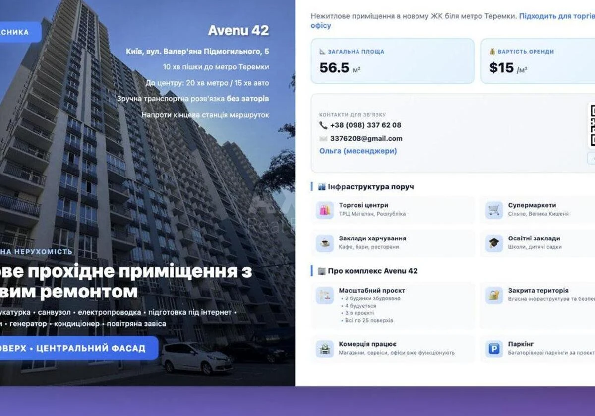 Trade object pr-t Glushkova Akademika 42, 56m2656672