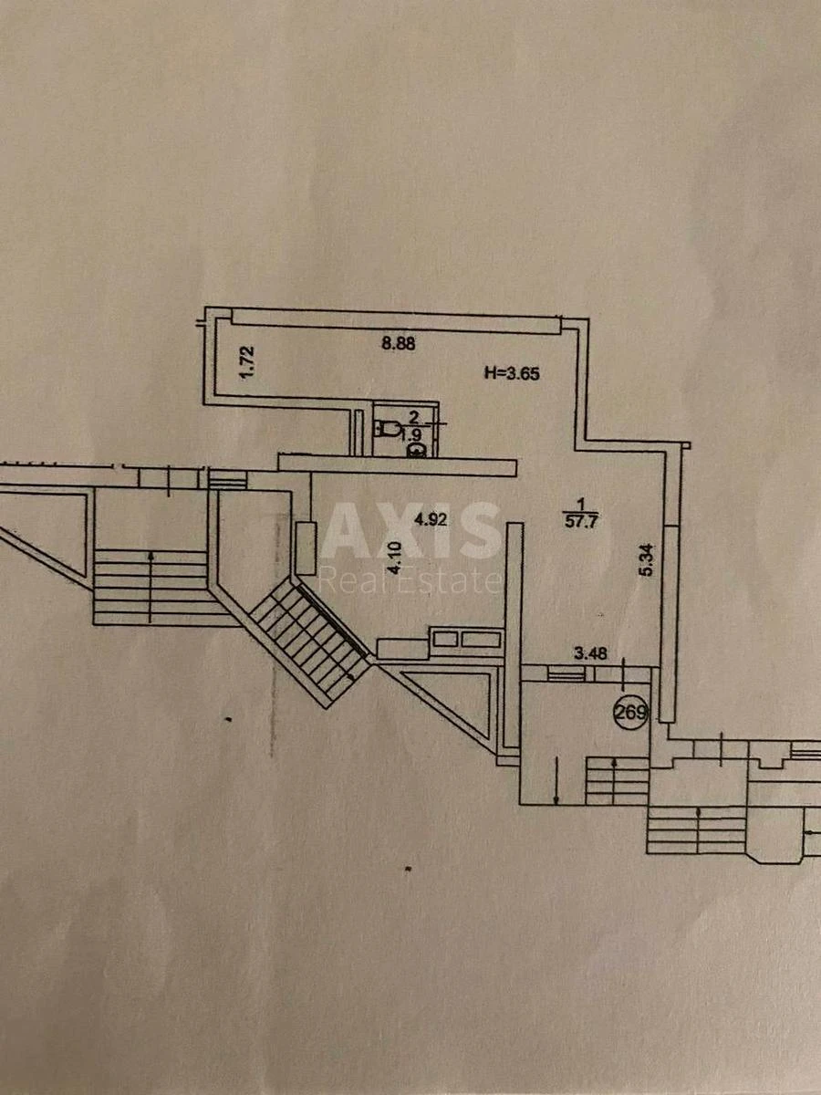 Office vul. Saksagans'kogo 37К, 60m26582511