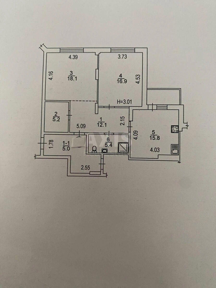 2k apartment vul. Antonovycha 1036823219
