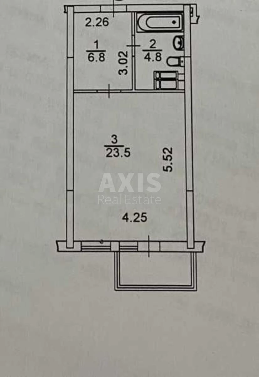 1k apartment vul. Oleny Pchilky 3В6745811