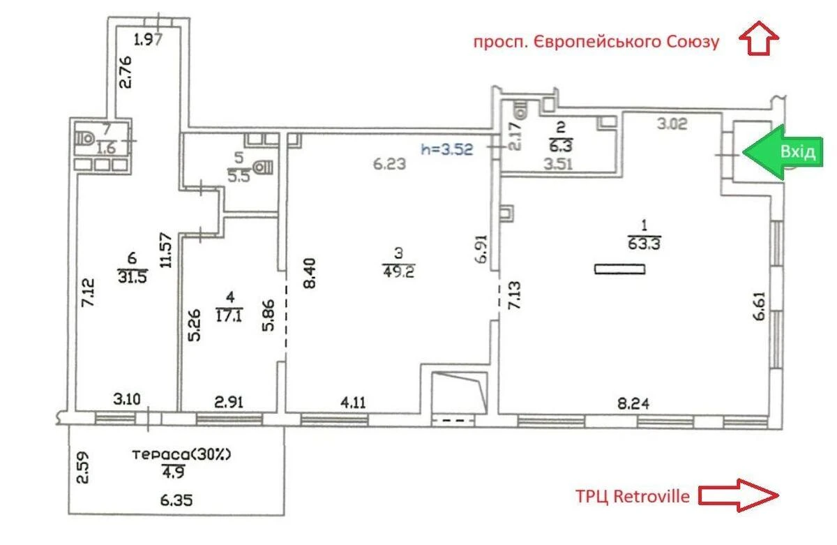 Trade object pr-t Yevropeyskoho Soyuzu 49, 179m2588593