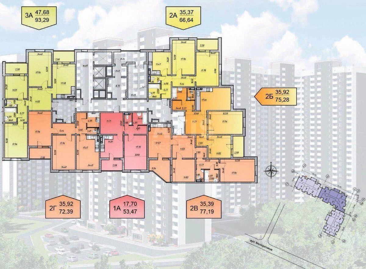 2к квартира ул. Электротехническая 43601062