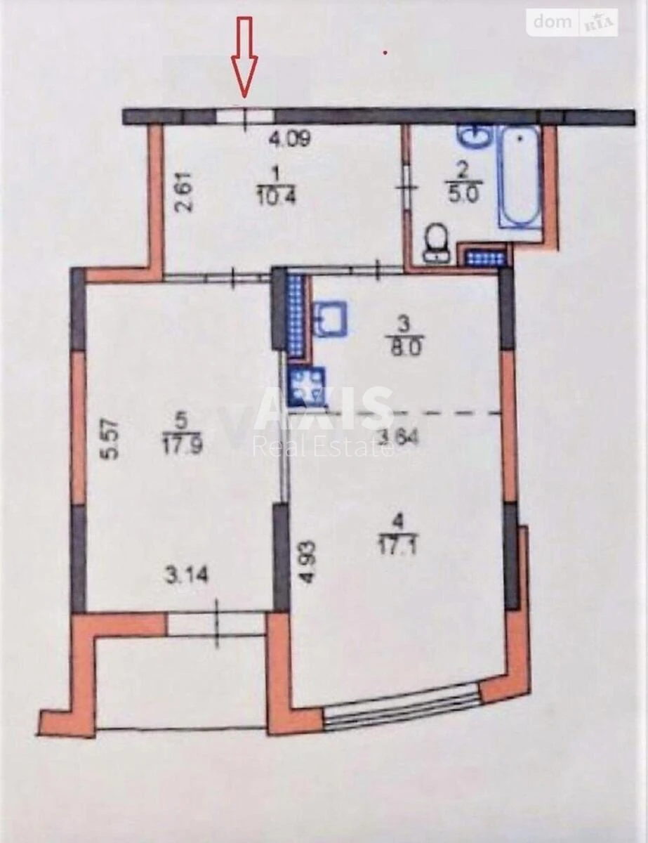 1k apartment vul. Volodymyra Naumovycha 4684197