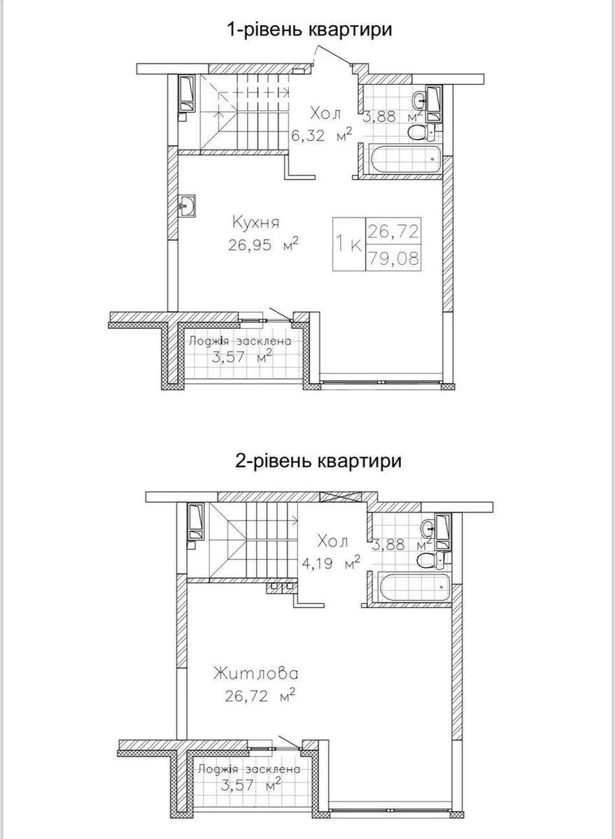 2k apartment vul. L'vivs'ka 15665874
