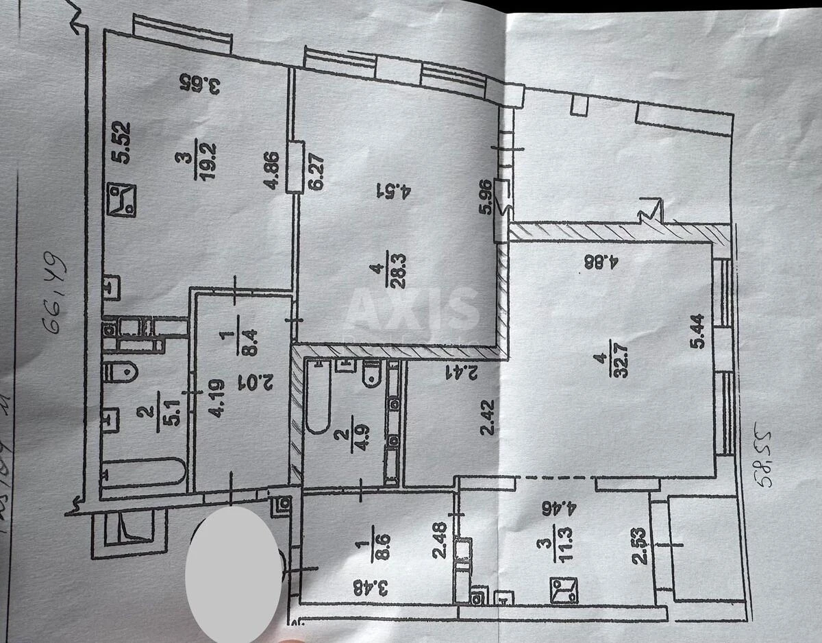 3k apartment vul. Sichovyh Stril'civ 44А6765017