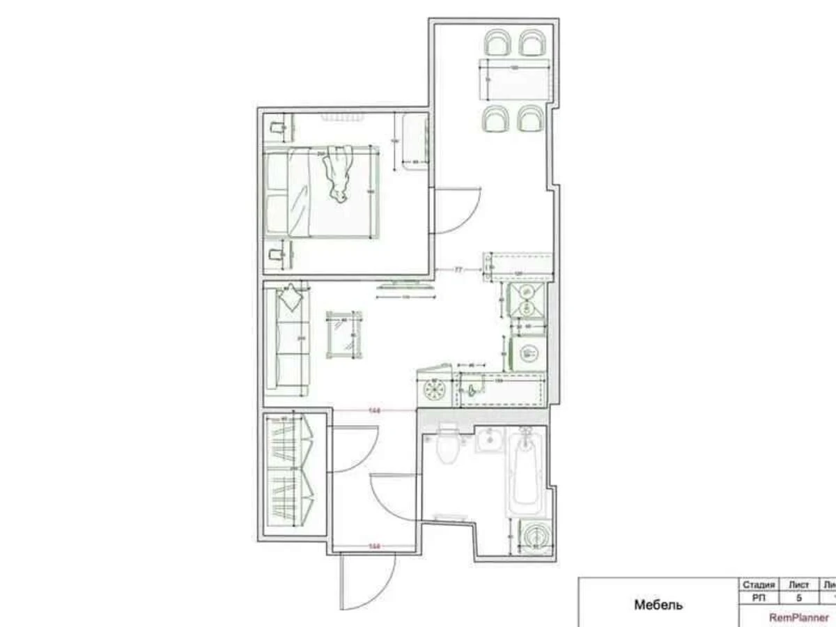 2k apartment vul. Bulahovs'kogo Akademika 1Б641670