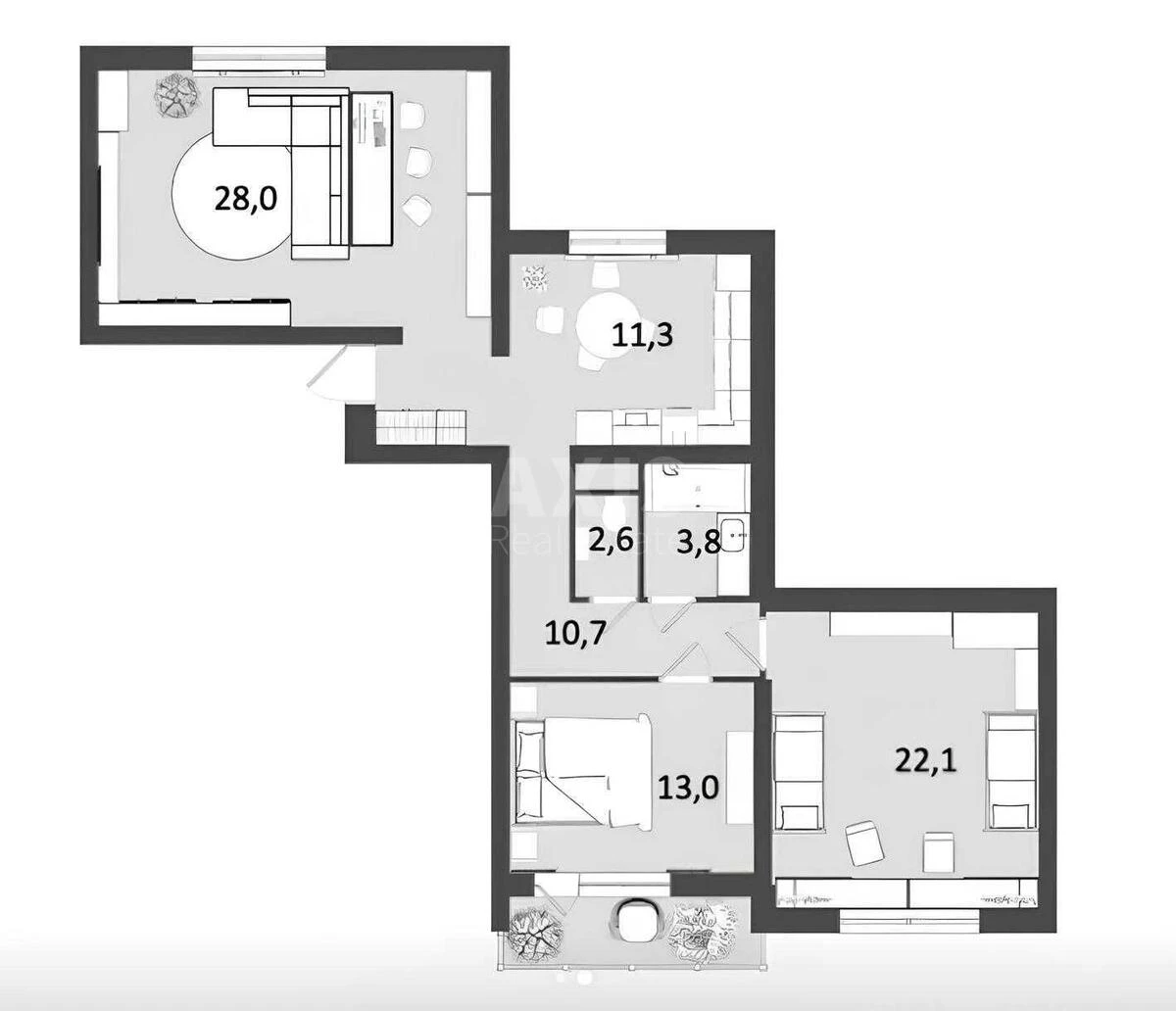 3к квартира ул. Клавдиевская 40Д718181