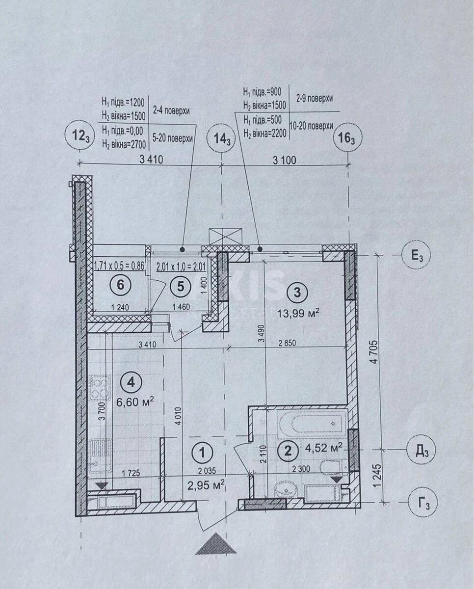 1k apartment vul. Grechka Marshala 10Б670564