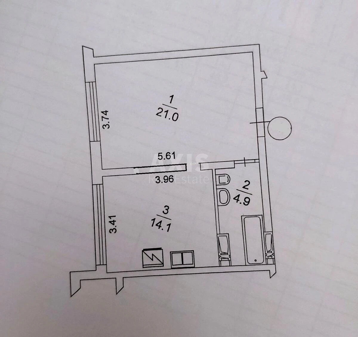 1k apartment vul. Myhajla Maksymovycha 32658438