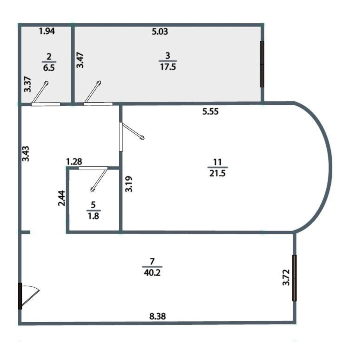 2к квартира пр-т Владимира Ивасюка 2Г6174913